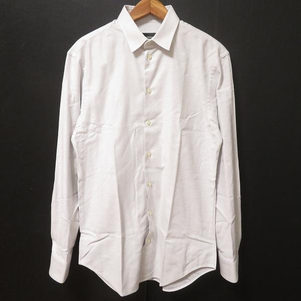 #anc エンポリオアルマーニ EMPORIOARMANI 長袖シャツ ワイシャツ 40 白系 グレ...