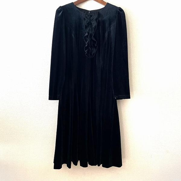 #wnc スーパービューティー Super Beauty ワンピース 42 黒 大きいサイズ ベロア...