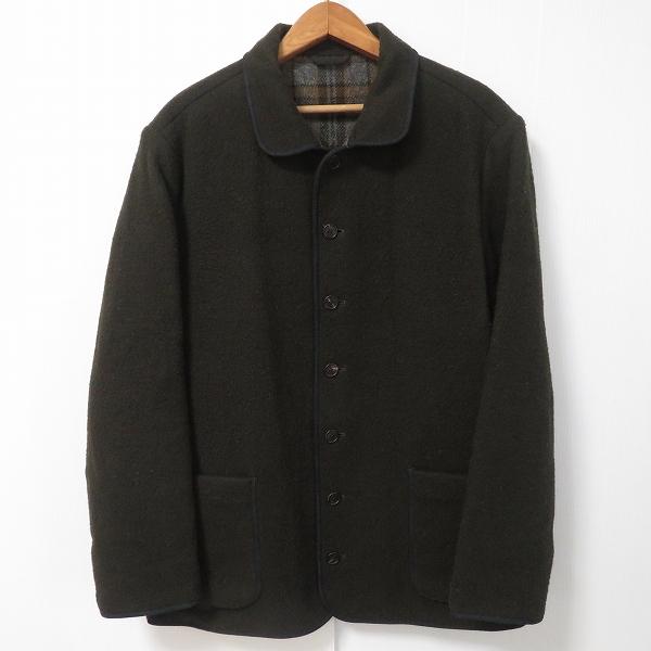 #wnc パパス Papas ジャケット M 深緑 裏地チェック パイピング メンズ [930523...