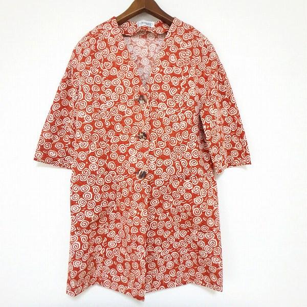 #snc ミッソーニ MISSONI DONNA ジャケット 44 オレンジ系 アイボリー 総柄 ロ...