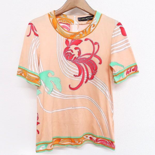 #snc レオナールファッション LEONARD FASHION カットソー L 半袖 バックジップ...