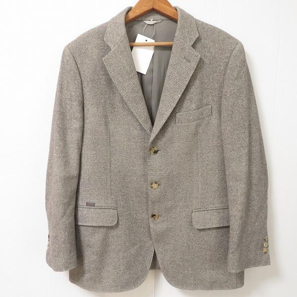 #wxc パパス Papas シングルジャケット M グレー系 S3B サイドベンツ ツイード ビジ...