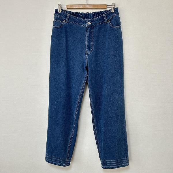 #anc アズノウアズ オオラカ AS KNOW AS olaca パンツ 3 青系 デニム風 大き...