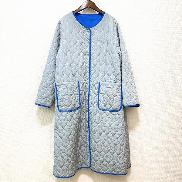 #wnc アズノゥアズオオラカ AS KNOW AS olaca コート 3 グレー系 青 リバーシ...