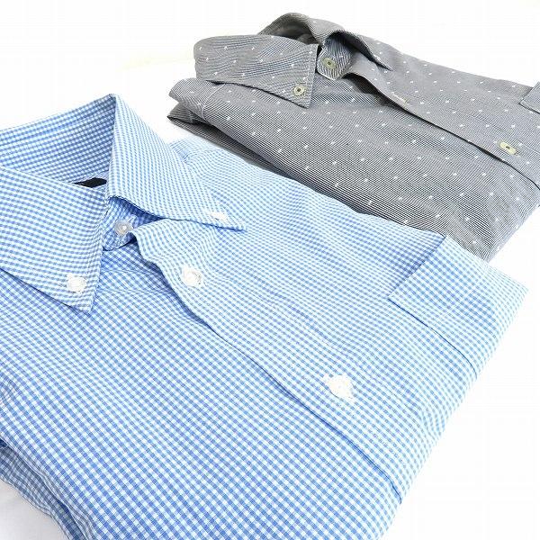 #a 五大陸 gotairiku 長袖 シャツ M ギンガムチェック 2枚 セット まとめ ボタンダ...
