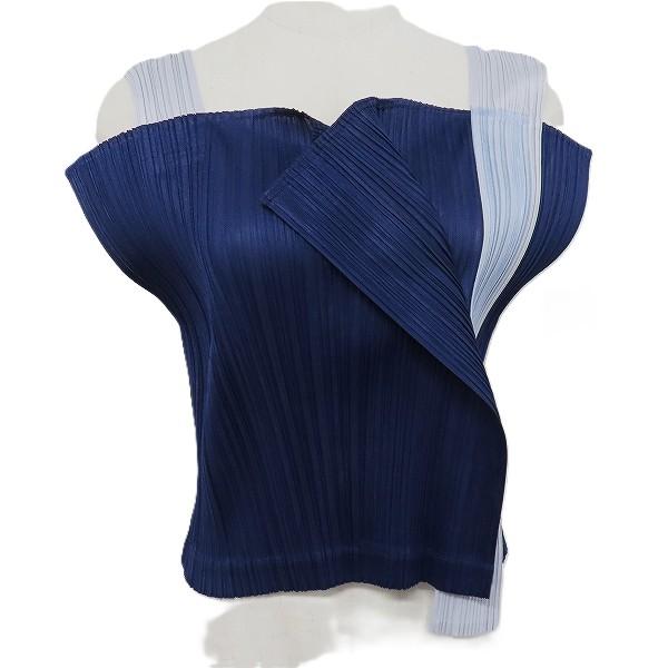 #spc プリーツプリーズ PLEATSPLEASE カットソー 紺 グレー コメット COMET ...