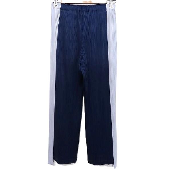 #apc プリーツプリーズ PLEATSPLEASE パンツ 4 紺 グレー コメット COMET ...