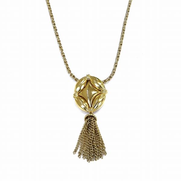 #ae バルマン BALMAIN ロング ネックレス 金 ゴールド ヴィンテージ ジュエリー フリン...
