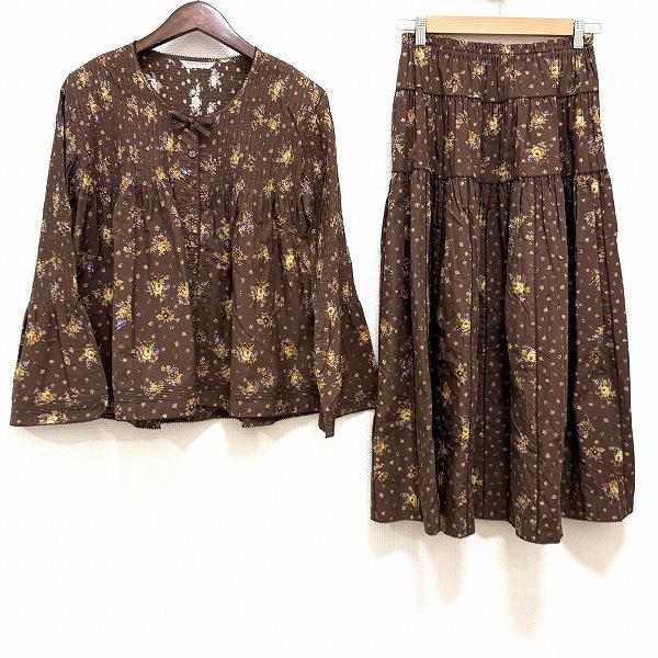 #anc ワンダフルワールド カネコイサオ WONDERFUL WORLD セットアップ 茶 ツーピ...