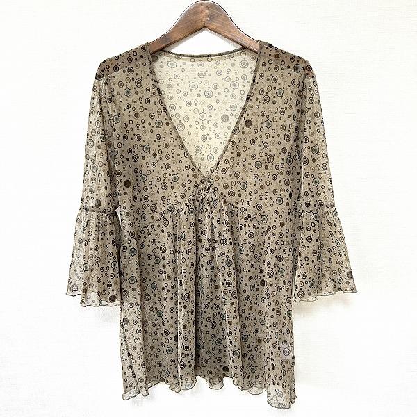 #snc イオコムイオセンソユニコ io comme io カットソー 38 カーキ 茶 パワーネッ...