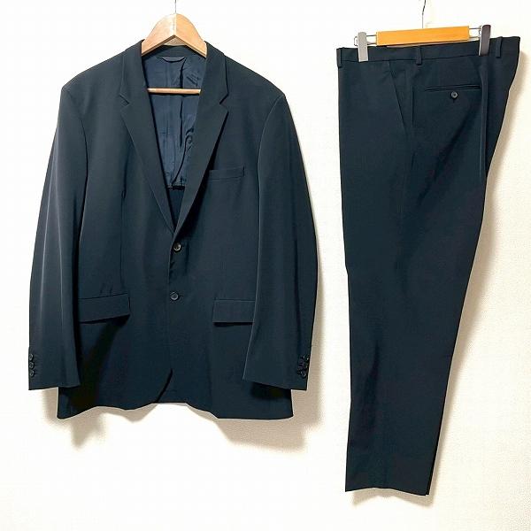 #axc ジルサンダー JILSANDER シングルスーツ 黒系 S2B 背抜き センタープレス メ...