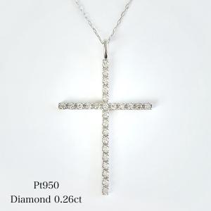 ペンダントトップ 18金 ダイヤモンド クロス ネックレス K18 十字架