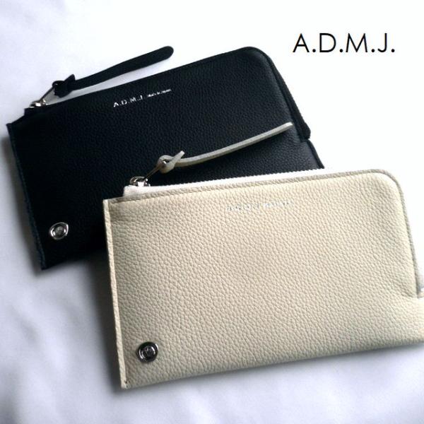 クーポン対象外 ノベルティ ADMJ エーディーエムジェイ 長財布 子牛革 モーツァルト オーガナイ...