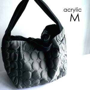acrylic アクリリック バッグ M bag 2WAY ナイロン PVC トート 1174 カーキ/ブラック/モノトーン/グリーン｜Ac-Lounge