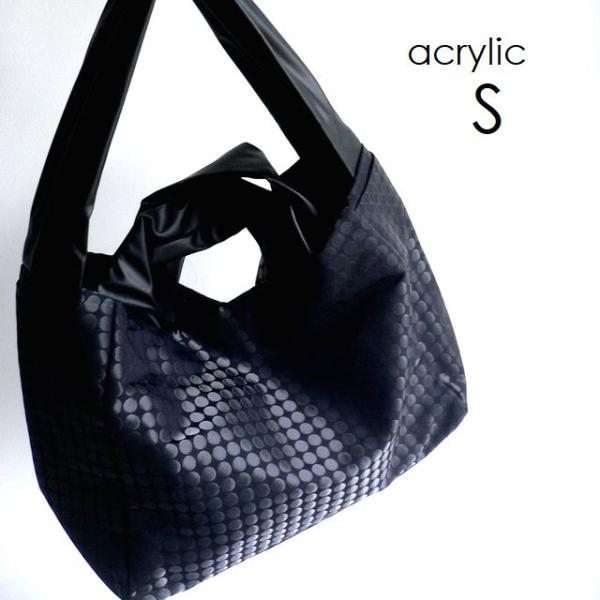 acrylic アクリリック バッグ S bag 2WAY ナイロン PVC トート 1300 グレ...