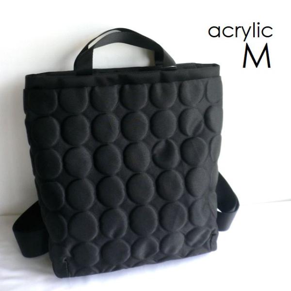 acrylic アクリリック バッグ Ruck Bag M DOT Emboss 2　2way ナイ...