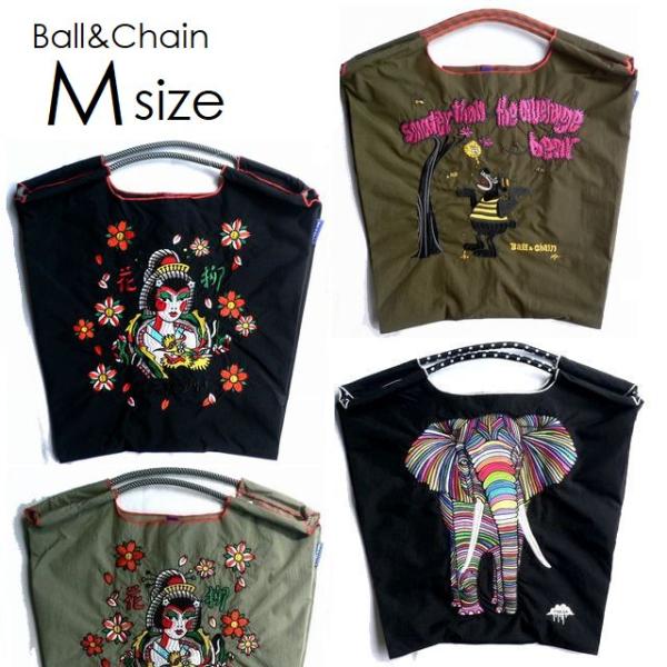 正規品 BALL＆CHAIN ボールアンドチェーン バッグ エコバッグ ショッピングバッグ Mサイズ...