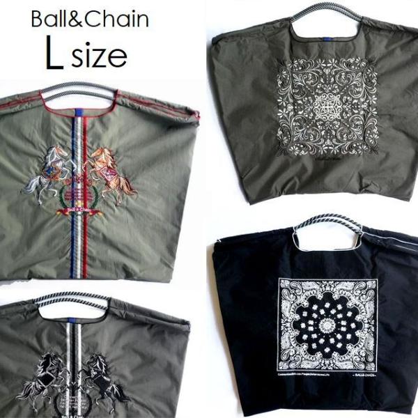 正規品 BALL＆CHAIN ボールアンドチェーン バッグ エコバッグ ショッピングバッグ Lサイズ...