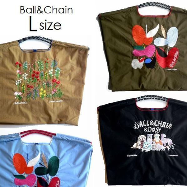 正規品 BALL＆CHAIN ボールアンドチェーン バッグ エコバッグ ショッピングバッグ Lサイズ...