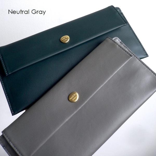 ノベルティ Neutral Gray ニュートラルグレイ ARUKAN アルカン スリム 長財布 馬...
