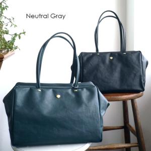 Neutral Gray ニュートラルグレイ ARUKAN アルカン バッグ PVC キャンバス 角ボストン トート NH434 ジェーン2 6815-760（旧6814-743 6811-673 6812-743)