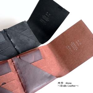 所作（shosa） ミドル 財布 ショートウォレット1.0 ブライドルレザー