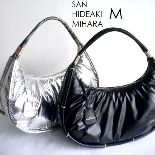 SAN HIDEAKI MIHARA サンヒデアキミハラ バッグ 中綿ショルダーポリウレタンM ナイ...