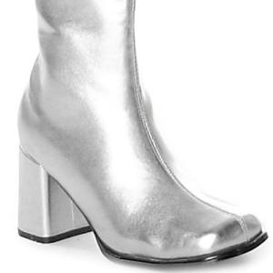 靴 イベントに レディース 大きいサイズ もある レディース レゲエ グッズ 大きいサイズ ヒッピー ファッションpleaser プリーザー 製 銀のゴーゴーブーツ レゲエ ファッション ハロウィン アカムス店