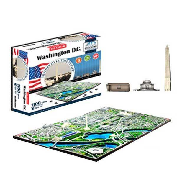 知育玩具 パズル 子供 おもちゃ 立体パズル 地図 歴史 4Dパズル アメリカ ワシントンDC