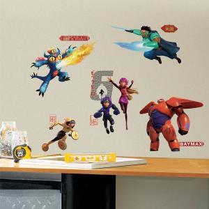 ベイマックス グッズ ウォール デカル ステッカー インテリア 子供部屋 壁飾り ディズニー デコレーション BIG HERO 6｜acomes