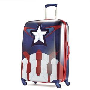 キャスター付き 機内持ち込み不可 スーツケース マーベル キャプテンアメリカ アウトドア 釣り 旅行用品 ２８インチ スーパーヒーロー アメコミ 旅行用品 旅行 ラゲージ アメリカンツーリスター 旅行