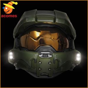 Halo ヘイロー マスターチーフ コスプレ ヘルメット ライトアップ 子供用 ハロウィン イベント パーティー｜acomes