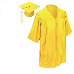 卒業式 スーツ ガウン アカデミックドレス 帽子 セット 子供 黄色 海外 コスプレ 仮装 衣装｜acomes