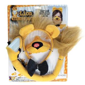 ライオン 簡単 コスプレ サウンド付き セット 耳付きカチューシャ 鼻 しっぽ