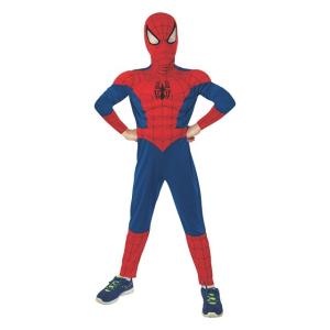 スパイダーマン コスプレ デラックス コスチューム アルティメット 筋肉付き 子供 衣装 ハロウィン...
