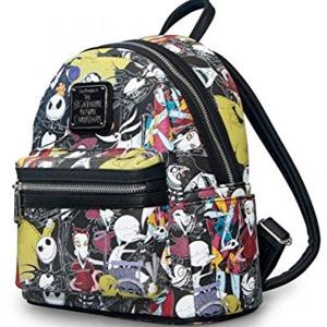 通販 のラウンジフライ ディズニー リュック ナイトメアー ビフォア クリスマス キャラクター プリント ミニバックパック 激安正規品超安値の