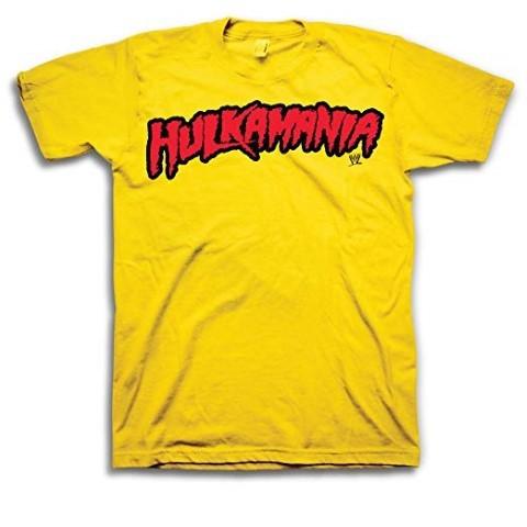 WWE ハルク ホーガン メンズ Tシャツ ハルカマニア イエローゴールド