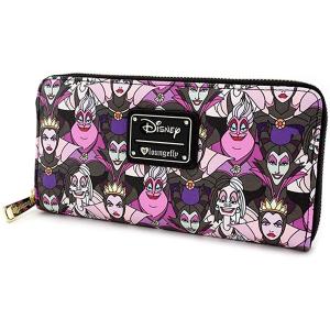 上品 ラウンジフライ ディズニー 財布 ディズニーヴィランズ 長財布 ジップアラウンド ウォレット 財布 お買得