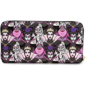 上品 ラウンジフライ ディズニー 財布 ディズニーヴィランズ 長財布 ジップアラウンド ウォレット 財布 お買得