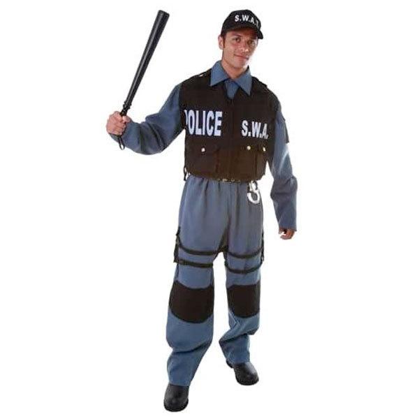 SWAT 大人用 コスチューム 衣装 コスプレ ベスト S.W.A.T. アメリカ 警察 警官 ポリ...