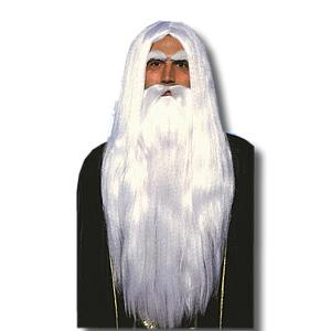 白髪 かつら ウィッグ 長髪 ロン毛 ヒゲ 髭 ひげ 大人 男性 変装 仮装 コスプレ グッズ 魔法使い マーリン ウィッグと付け髭のセット 8162 アカムスyahoo 店 通販 Yahoo ショッピング