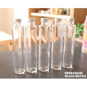 ハーバリウム 瓶 ガラス瓶 ボトル 容器 丸瓶 円柱 キット 植物標本 ハーバリウムガラス瓶・ハーバ...
