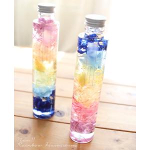 ハーバリウム 虹-Rainbow II- 【完成品】 レインボー オリジナル 母の日 誕生日 プレゼント 敬老の日 新築祝い ギフト 植物標本 送料無料 ペット供養