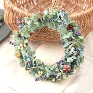 ドライフラワー 紫陽花 リース 手作りキット ...の詳細画像3