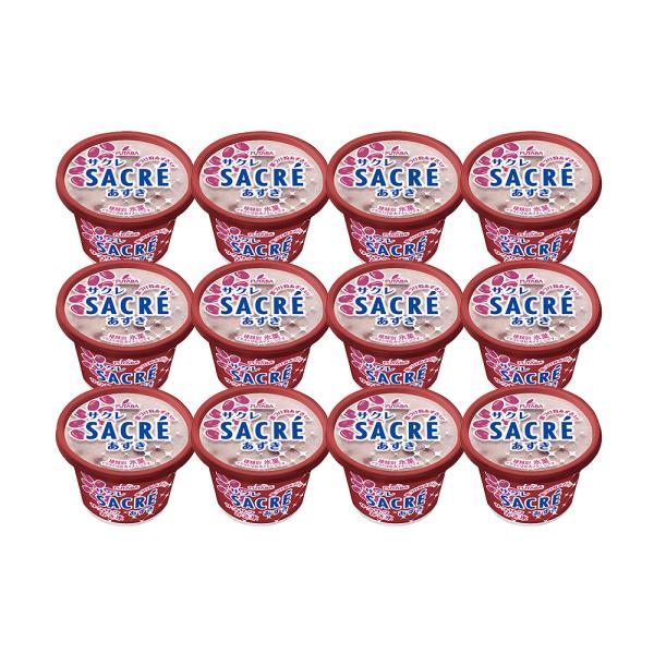 アイス サクレ あずき 12個セット フタバ食品 冷凍 氷菓 かき氷 みぞれ氷 蜜づけ粒あずき入り ...