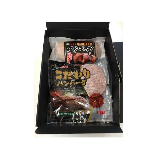 ハンバーグ 宮崎牛専門レストラン ミヤチク こだわりハンバーグセット 2種類 計4個入 ソース付き ...