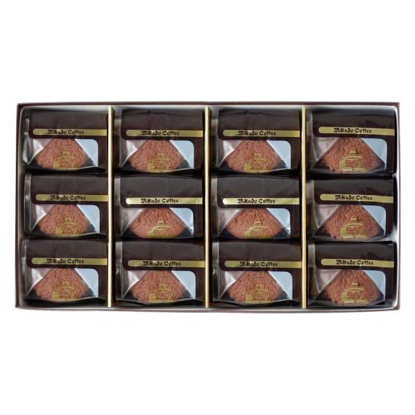 チョコレートケーキ 東京 ミカド珈琲 トリュフショコラケーキ 12個 常温 焼き菓子 お取り寄せ グ...