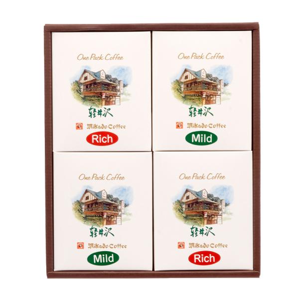 ドリップバッグコーヒー 東京 ミカド珈琲 ワンパックコーヒーギフト 2種4袋入×各2 計16杯セット...