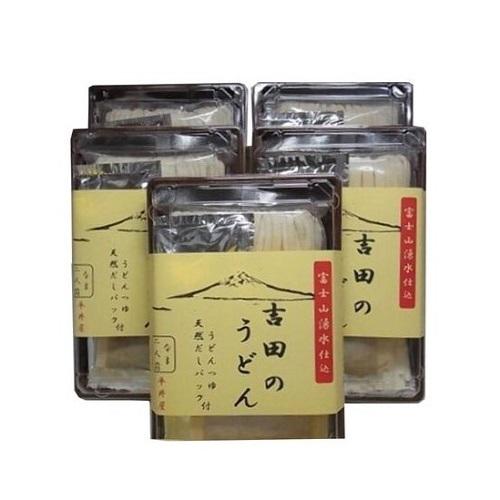 うどん 山梨 創業明治35年 平井屋 吉田のうどん 2人前入5個セット うどんつゆ 天然だしパック付...