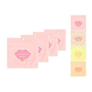 リップケア チューシー ハイドロゲルリップパック 4シートセット ストロベリー バニラ ハニー ピーチ サンスマイル ぷるりんリップパック 唇パック 韓国 美容
